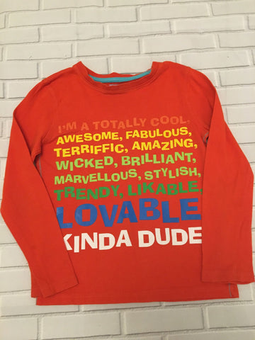 5-6 Years Long Sleeved Slogan Top - Love PreLoved
