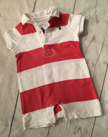 6 Months Designer Collared Romper