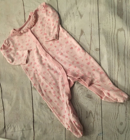 3-6 Months Ditsy Butterflies Sleepsuit
