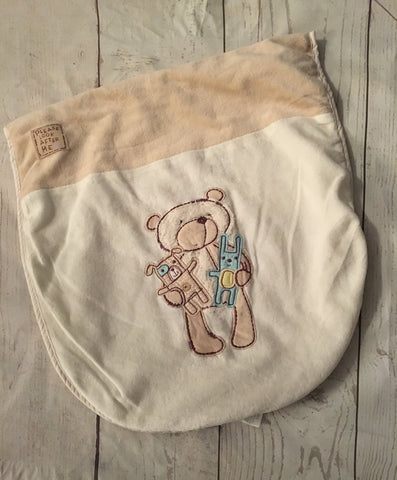 Bear Moses Basket Blanket