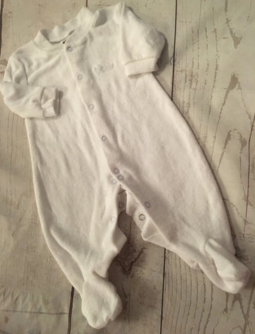 0-3 Months Towelling Sleepsuit Unworn