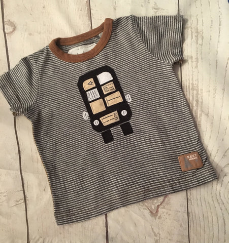 3-6 Months Striped Bus Tshirt Unworn