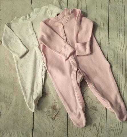 Newborn Sleepsuits x 2