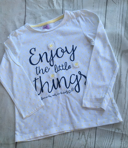 6-7 Years Enjoy The  Little Things Top