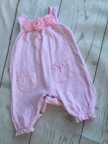 Tiny Baby Pink Spot Rompersuit