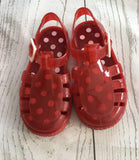 Size 6 Red Jelly Shoes