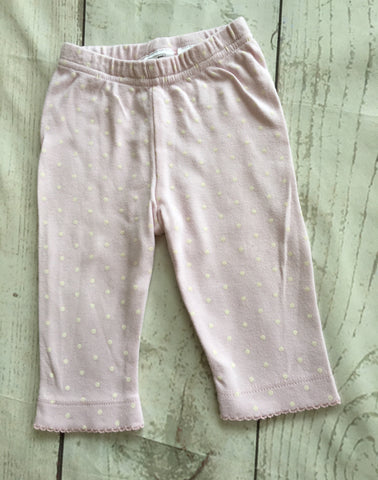 0-3 Months Pink Spot Leggings