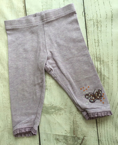 3-6 Months Lilac Butterfly Leggings Unworn