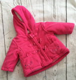 0-3 Months Fleece Lined Winter Coat Looks Unworn