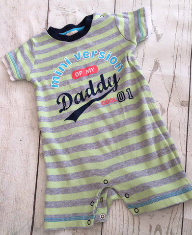 6-9 Months Mini Version of Daddy Romper
