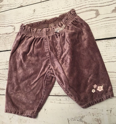 0-3 Months designer Crushed velvet trousers - Love PreLoved