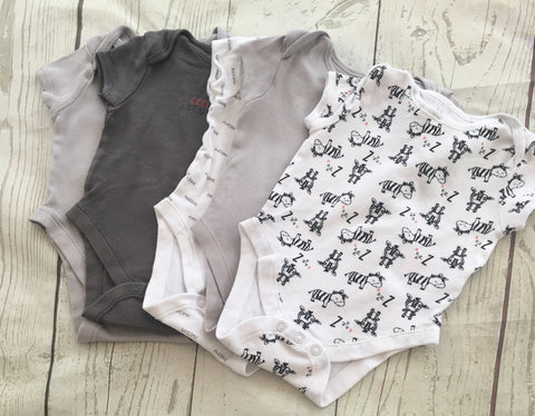 3-6 Months Bodysuits x 5