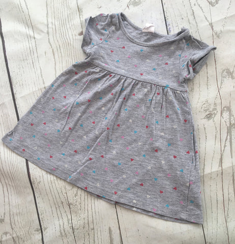 4-6 Months Heart Print Tunic Dress