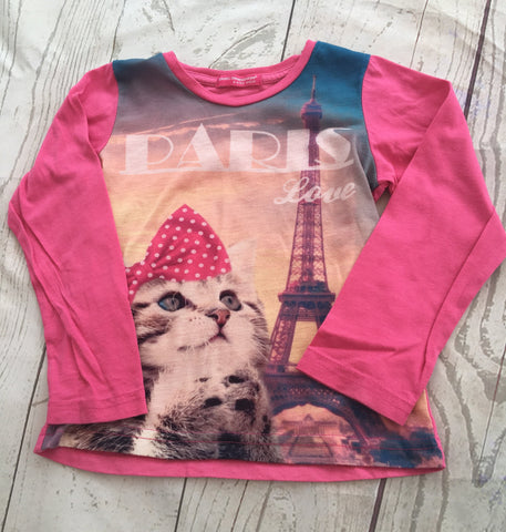 3-4 Years Cat in Paris Top