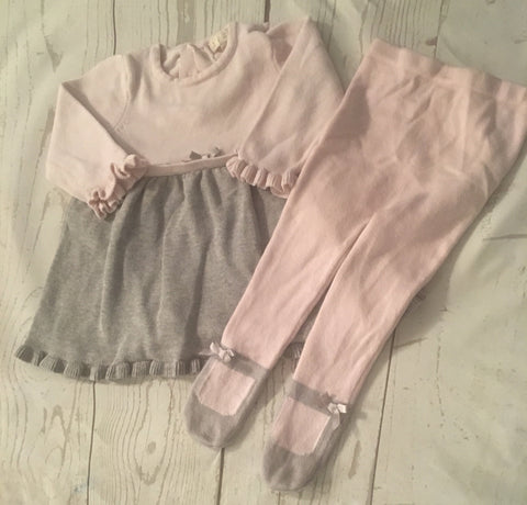 6 Months Knitted Dress & Tights
