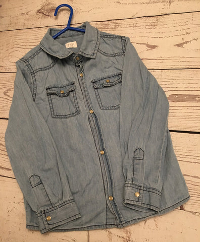 Age 5-6 cotton denim look shirt - Love PreLoved