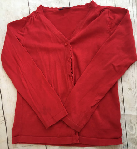 9-10 Years Red School Cardigan