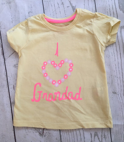 18-24 Months I Love Grandad Tshirt