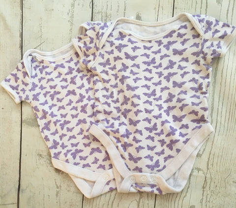 3-6 Months Bodysuits x2