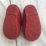 EUR 18-19  Red Glitter Hard Sole Shoes Unworn
