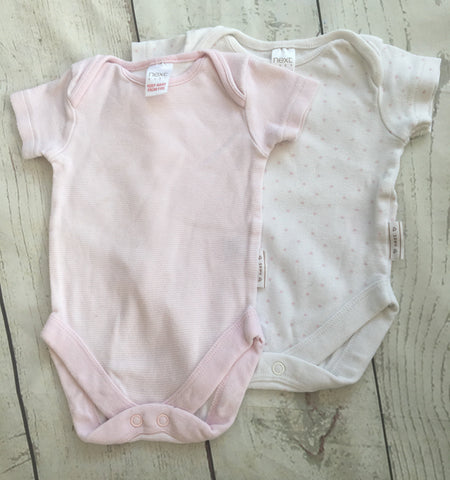 1 Month Bodysuits x 2