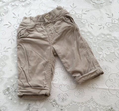 3-6 Months lined cords - Love PreLoved