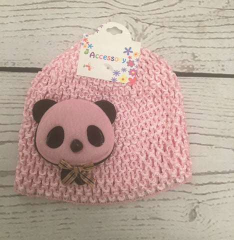 Newborn boutique panda hat
