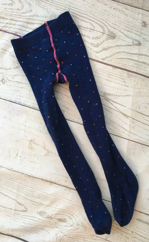 18-24 Months Blue Spotty Tights