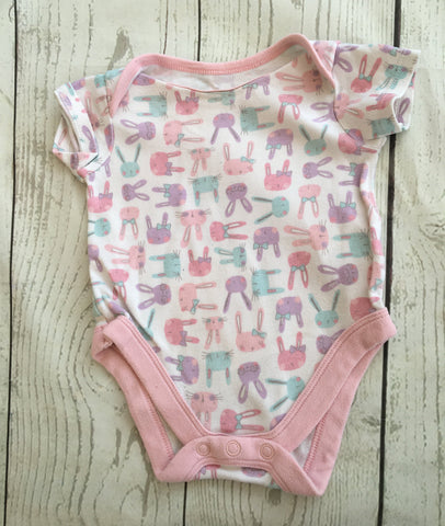 0-3 Months Bunny  Bodysuit