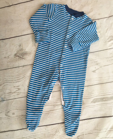 3-6 Months Striped Sleepsuit