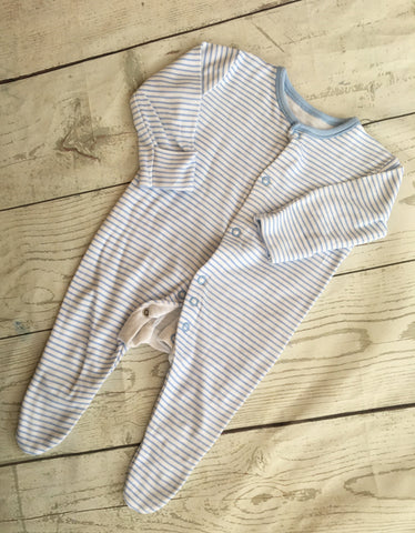 First Size Striped Sleepsuit Unworn