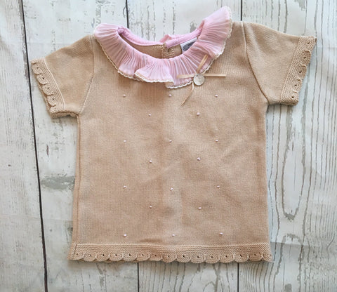 Age 3 Spanish Boutique Button Back Top Unworn