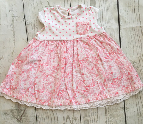 0-3 Months Ditsy Tunic Dress