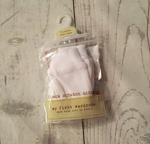 One Size Scratch Mitts x3 New Tagged