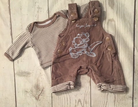 Tiny Baby Dungarees Outfit