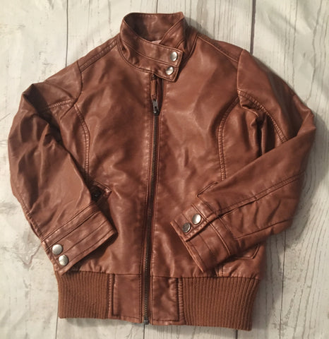 6-7 Years Biker Style PU leather Jacket
