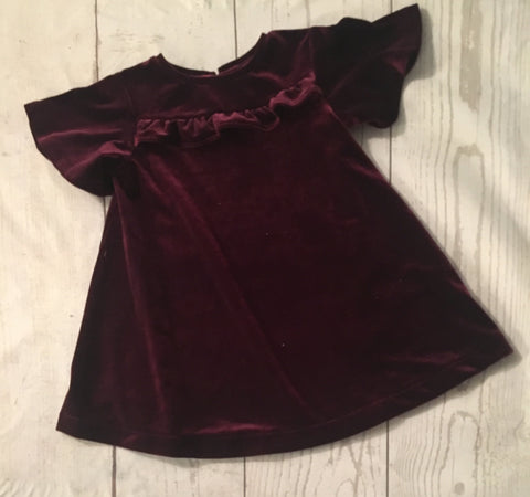 9-12 Months Velour Smock Dress