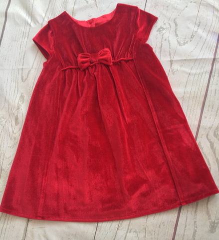 9-12 Months Velour Party Dress