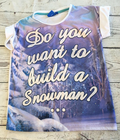 8-9 frozen Disney girls short sleeved tshirt