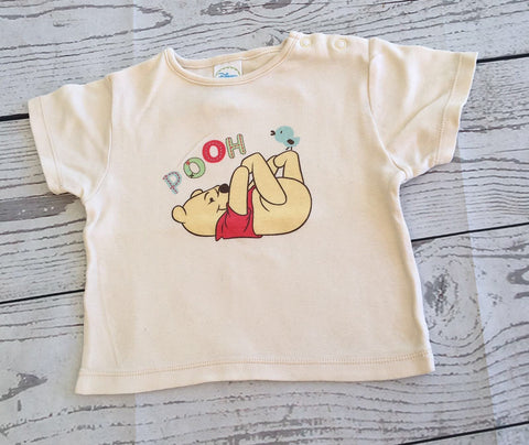 6-9 months Winnie the Pooh cream Disney short sleeve tshirt