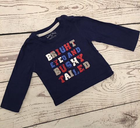 3-6 Months Slogan Top