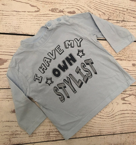 3-6 Months Slogan Top