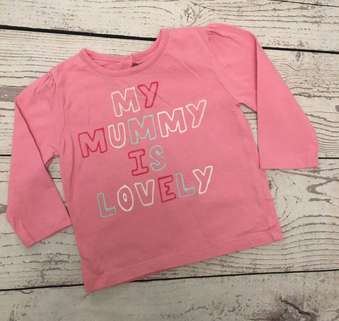 3-6 Months Mummy Is Lovely Top