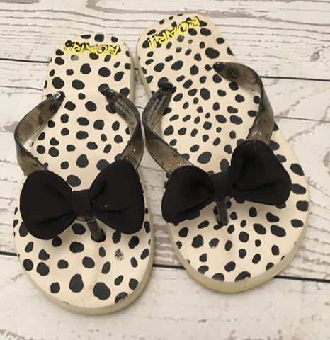 12-13 Animal Print Flip Flops H&M