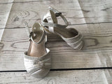 Size 4 silver next party shoes