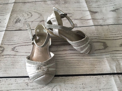 Size 4 silver next party shoes