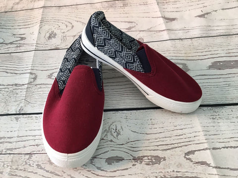 Size 11 Blue Base Heritage plimsoles