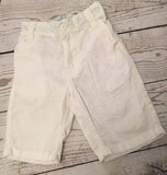 Age 4 white linen shorts