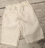 Age 4 white linen shorts