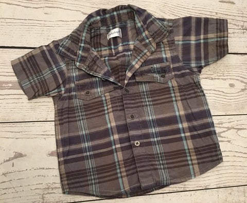 12-18 Months Grey Checked Shirt